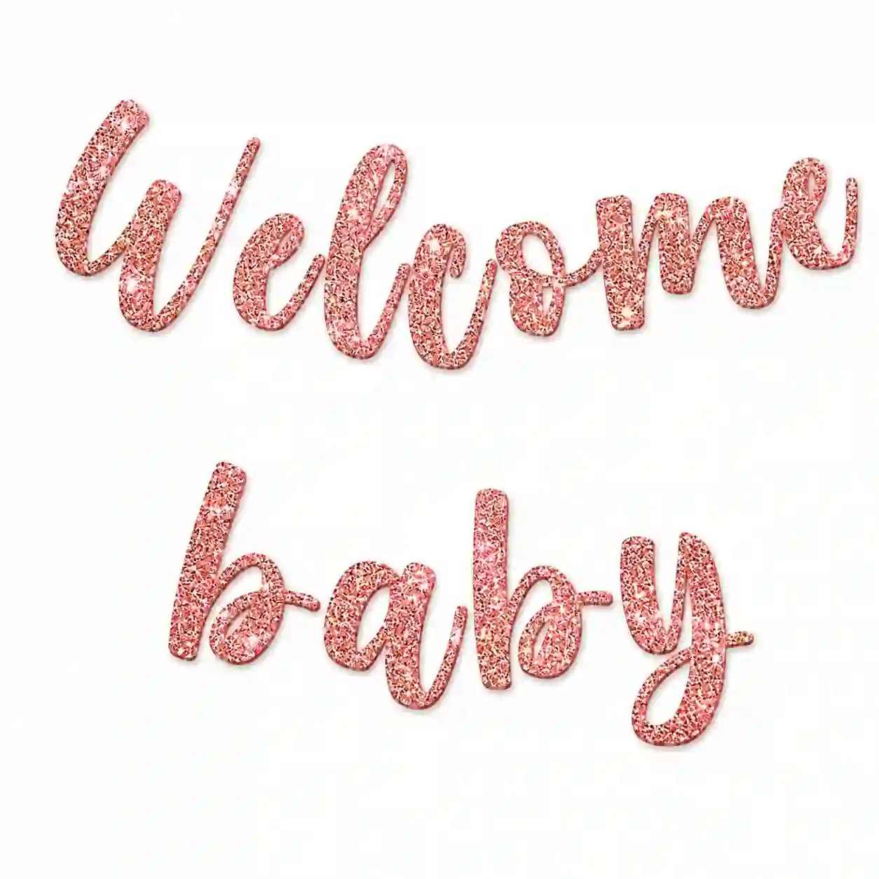 Welcome Baby  Pink Bunting